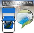 Outdoor Camping Chair Beach Fishing Chair with Cooler Bag Detachable Portable Folding Moon Chair Ultralight Outdoor Seat Tools. 