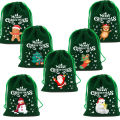 Christmas Velvet Bags Advent Calendar Xmas Gift Bags 9x12 15x20cm Drawstring Pouch Xmas Candy Jewelry Packaging Bags.