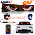New Eye LED Sign Truck Scrolling Advertising APP Voice Control Light Custom Text Pattern Animation Programmable Display for Car. 