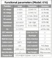ANENG®616 Big Screen with Backlight Multimeter AVO Meter 6000 Count Intelligent Mini Portable Multi Meter For measuring different Electrical Measurements. 