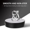 Max Load 4KG Multifunctional Rotating Display Stands Electric Turntable 360° Rotation Noiseless Rotating Table Jewelry Stand. 