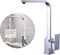 Vanity Mixer 360° Rotateable For Sink, Vanity and Basin made of Stainless Steel Material Which is Durable.. 