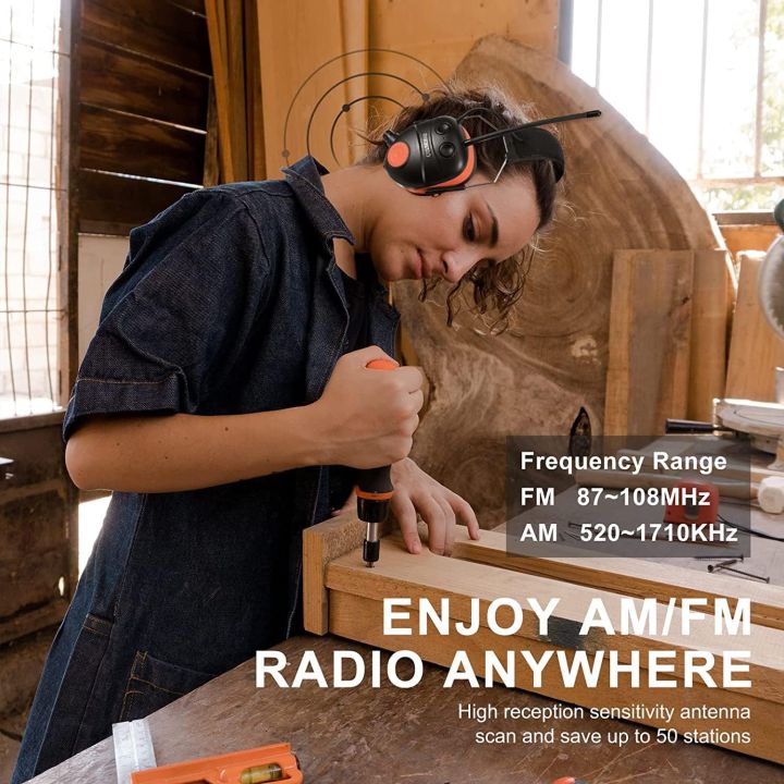 Muffpro%20Bluetooth%20Hearing%20Protection%20FM/AM%20Radio%20Headphones,%2025dB%20Noise%20Cancelling%20Earmuffs%20-%20Image%203