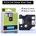 1pcs 18444 18431 18443 Fit Dymo Rhino Label Tape Vinyl Industrial Tape 18432 18445 18433 for Dymo Label Maker 5200 4200 6000. 
