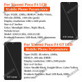 AMOLED For Xiaomi Poco F4 LCD Display 22021211RG Touch Screen Digitizer Assembly For Poco F4 GT LCD OLED 21121210G Replace Parts. 