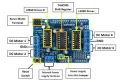 L293D Motor Driver Shield for Arduino. 