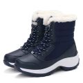 Women Boots Waterproof Heels Boots For Winter 2023 Tren Platform Ankle Boots Keep Warm Snow Shoes Plush Outdoor Short Boots. 