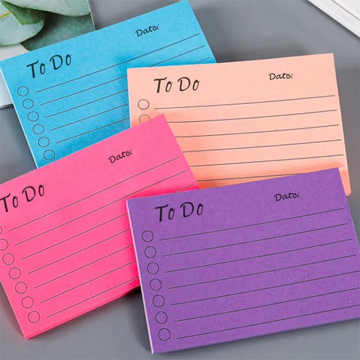3pcs 50 Sheets ToDoList Memo Pads Kawaii Daily Planner Tearable Sticky ...