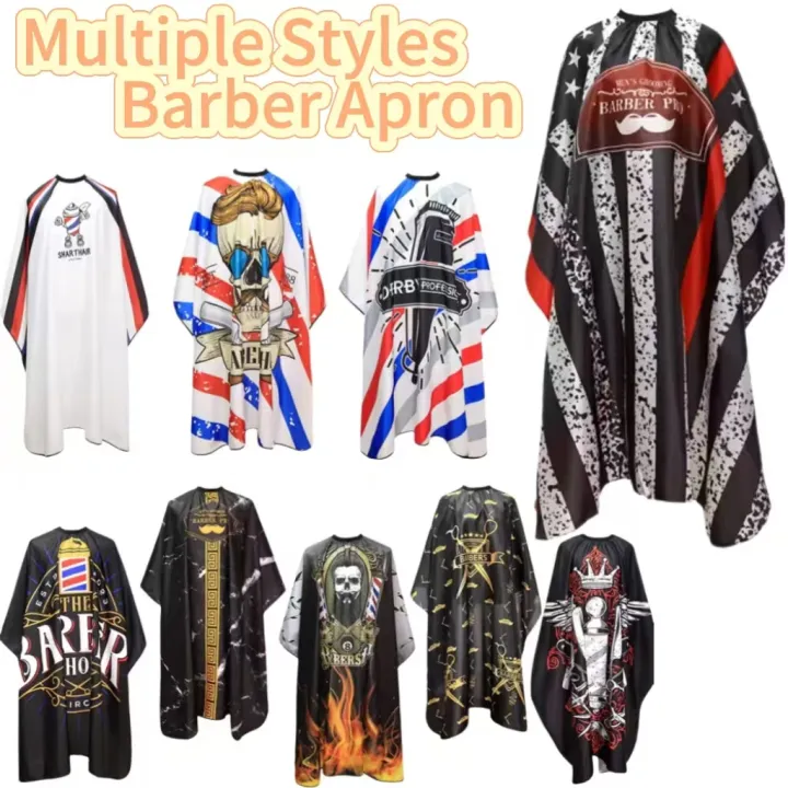 Multiple Styles Barber Apron Classics Hair Cape Antistatic Hair Profiling Hairdresser Hairdress Gown Salon Hair Cutting  Tools