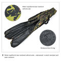 1.3m/1.5m 2-layer foldable large belly sea fishing bag, double shoulder fishing rod bag, outdoor storage tool kit for fishing.