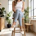 Women's Mary Jane Flats, Round-Toe Single Strap Slip-On Shallow Cut Shoes, Versatile Fashion Vintage Elegant Casual Shoes.. 