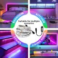 Tuya Smart Life LED Light Strip Bluetooth Control DC12V 5M SMD 5050 54LEDs/M Flexible Rope Lamp For Desktop Screen TV BackLight. 
