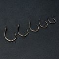 Hirisi 50pcs PTFE Coated High Carbon Stainless Steel Micro Barbed Fish Hook With Eye 8033 Fishing Accessories Spliceable Box. 