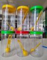 Masala Storage Jar 6 Piece Combo Plastic 750ml Airtight High Transparency Easy Recycling Kitchen Organizer.