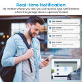 LoraTap Tuya Smart Life Garage Door Opener Controller Wireless Sensor Security Warning System Work with  Assistant Alexa pen gpt. 