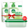 (Buy 2 Get Free Tiffin Box) Dettol Handwash Aloe Vera Refill Double Pack 170ml. 