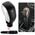 New Chrome Car ABS Gear Shift Knob Manual 5 Speed For Peugeot 106 107 206 207 306 307 308 3008 406 5008 605 807. 