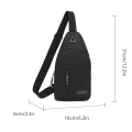Men's Oxford Cloth Crossbody Bag New Trend Chest Bag Fashionable and Portable Shoulder Bag.