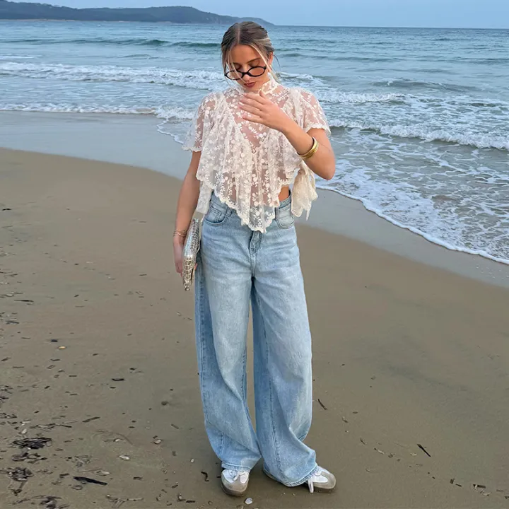 Women's%20Lace%20Halter%20Top%20Tank%20Tops%20Women%20Top%20Backless%20Top%20Sheer%20Floral%20Ruffle%20Blouse%20Casual%20Summer%20Streetwear%20Fashion%20Female%20Slim%20-%20Image%204