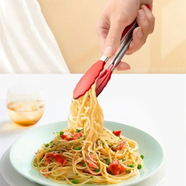 7%20Inch%20Non-Slip%20Food%20Tongs%20Creative%20BBQ%20Grilling%20Salad%20Bread%20Cooking%20Clip%20Clamp%20Kitchen%20Serving%20Utensils%20Accessory%20-%20Image%202