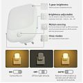 Plug in Dimmable Body Motion Sensor Light/High Lumen Led Night Light / Soft Warm White Night/ 4 brightness Adjustable level lights for Hallway, Bedroom, Kids Room, Kitchen, Bedroom, Kitchen, Stairs, Hallway .. 