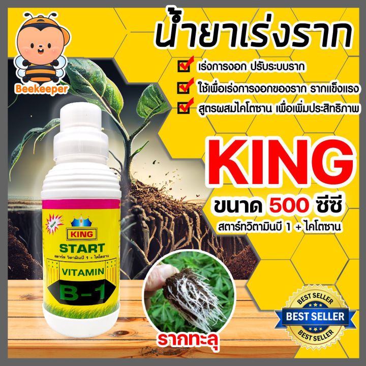 Kingstart root booster vitamin B-1 with chitosan 500 cc, root booster B1. B1, root booster B1.