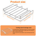 Under Cabinet Cutting Board Organizer Holder Kitchen Hanging Chopping Board Pot Lid Kitchenware Storage Rack Stainless Steel. 