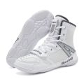 Wrestling Shoes Men 2025 High Top Professional Breathable Mesh Boxing Shoes Wrestling Fighting Sanda Weightlifting Squat Shoes. 
