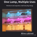 RGB Led Spotlight Downlight with Remote Control Rechargeable Under Cabinet Lights for Display Closet 600mAh Dimmable 1-4 Pack. 