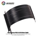 Dual Reverse PCIE Riser Cable 3.0 4.0 X16 18.5cm 20cm for Mini ITX Case Video Card Extension Shielded Flexible Lossless. 