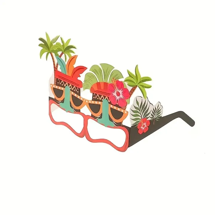 8pcs%20Tropical%20Luau%20Party%20Hawaiian%20Sunglasses%20Fun%20Dress%20Prop%20Beach%20Summer%20Party%20Favors%20Glasses%20-%20Image%204