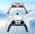 Decorative Plate Compatible With PS5 Controller,Faceplate,DIY Replacement Clip Shell For PS5 Controller Rose Gold. 