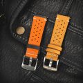 Breathable Leather Quick Release Watch Strap 20mm 22mm Cowhide Band Available Black Green Brown Yellow Unisex Watchbands. 