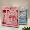 Sanrio Hello Kitty Notebook Gel Pens Kuromi Cinnamoroll Notepad Daily Weekly Agenda Planner Stationery Set Office School Supplie. 
