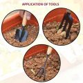 3 Pcs Gardening Hand Tool Kit For Home Gardening (Hand Cultivator, Trowel, Transplanter). 