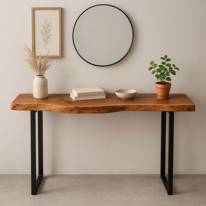 Live%20Edge%20Console%20Table%204ft%20%2030%20Inch%20Height%20Hairpin%20Legs%20%20Solid%20Wood%20Entryway%20Table%20%20Natural%20Wooden%20Slab%20%20Rustic%20Hallway%20Table%20%20Handmade%20Sofa%20Back%20Table%20for%20Home%20Decor%20-%20Image%206