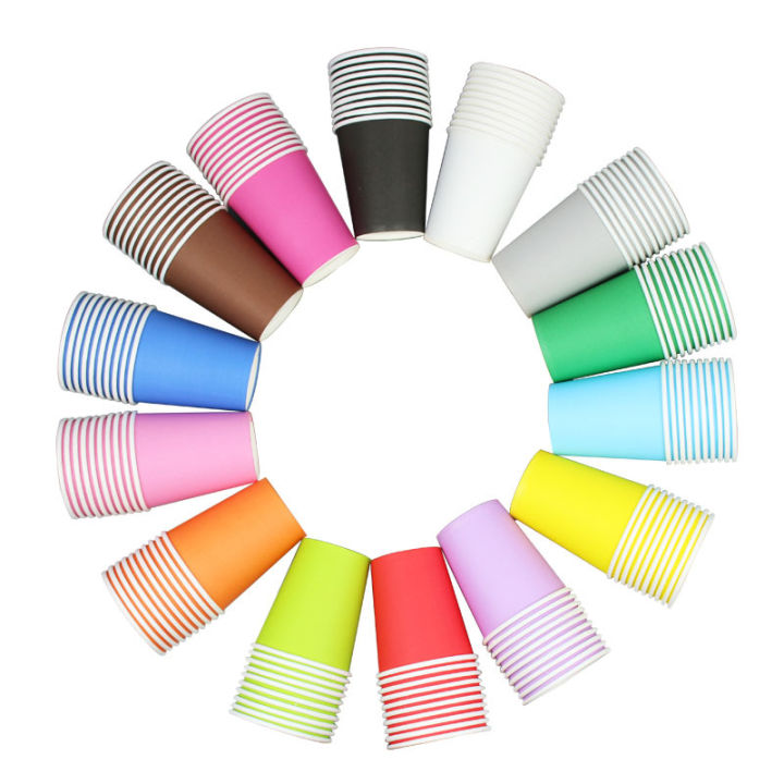 1/5/10/20PCS%209%20Oz%20250ml%20Solid%20Thick%20Paper%20Cup%20Disposable%20Cup%20Wedding%20Birthday%20Party%20Holiday%20Disposable%20Tableware%20-%20Image%202