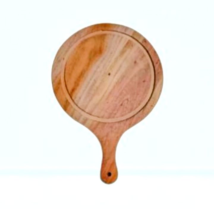 Simple Style Wooden Round Shaped Pizza Tray / Chopping Board ( 9 Inch )
