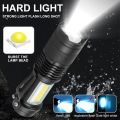 LED Strong Light Flashlight USB Rechargeable Mini Portable Ultra Bright Pocket Small Home Remote Outdoor Lighting Small Handligh.