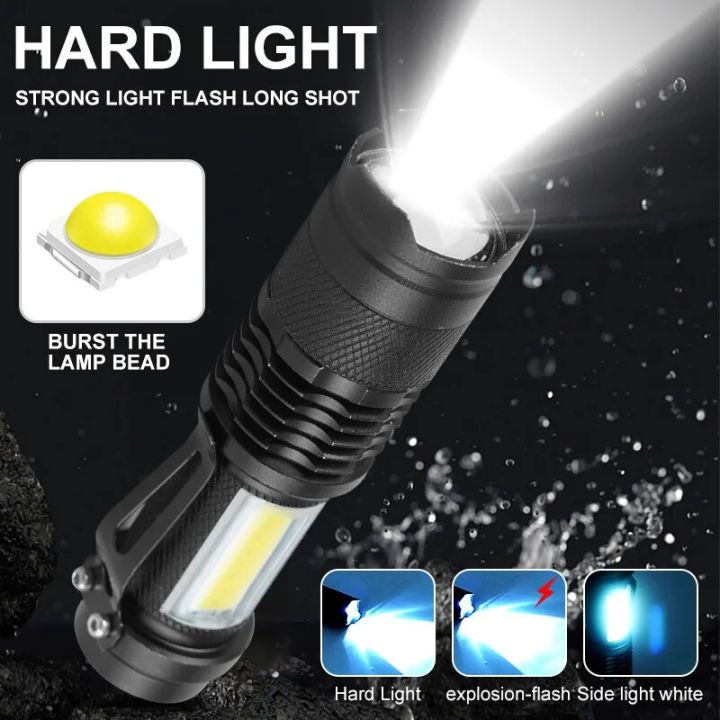 LED%20Strong%20Light%20Flashlight%20USB%20Rechargeable%20Mini%20Portable%20Ultra%20Bright%20Pocket%20Small%20Home%20Remote%20Outdoor%20Lighting%20Small%20Handligh%20-%20Image%202
