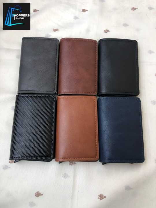 Ultra%20Slim%20RFID%20Card%20Holder%20-%20Unbuttoned%20Black%20%7C%20Minimalist%20Auto%20Pop-up%20PU%20Leather%20Wallet%20for%20Unisex%20%7C%20Secure%20Cash%20&%20Cards%20-%20Image%206