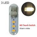 Mini Portable USB LED Book Light DC5V Ultra Bright Reading Book Lamp 3leds 8leds 24leds Lights for Power Bank PC Laptop Notebook. 