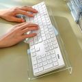 1pc Acrylic Keyboard Stand, Compact Desktop Lifter for Keyboard and Mini PC, Mixed Color, Uncharged, Durable Material.