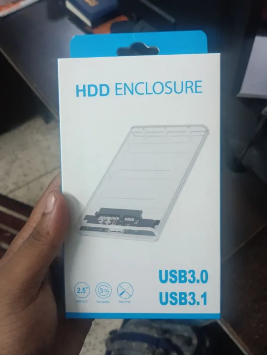 Transparent%202.5%20inch%20HDD/SSD%20Type-C%20Enclosure%20%7C%20High-Speed%20USB3.1%20Transmission%20-%20Image%204