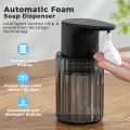 Automatic Foam Soap Dispenser Touchless Rechargeable Electric 3 Levels Adjustable Hand Sanitizer Dispenser for Kitchen and Bathroom.