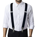 Heavy Duty Suspenders with Swivel Hooks for Men Work Jeans Y Back Big and Tall Adjustable Elastic Trouser Braces Belt Loop Strap.