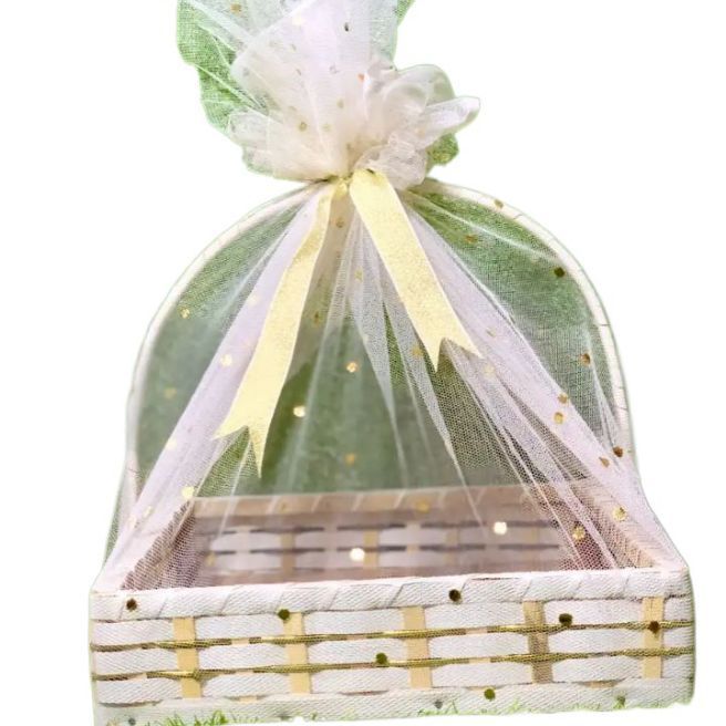 Gift basket-for girls, boys/Customized-Gift box/Baskets for gift-Empty, Beautiful/ fancy-decorative, Gift wrapping/ packing-Wooden, Handmade baskets-for Birthday/Anniversary/Wedding-gift boxes-Gift decoration items/material/accessories-Gift hamper-S=6x6in