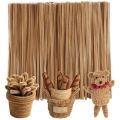 100/200/300 Pieces Light Brown Pipe Cleaners, Thick Fluffy Chenille Stems, Pipe Cleaner Crafts for Arts & Crafts. 