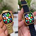 Watch 8 Ultra Gold Edition Smartwatch Gold Edition a'pple Logo Smart Watch For Men and Women. 