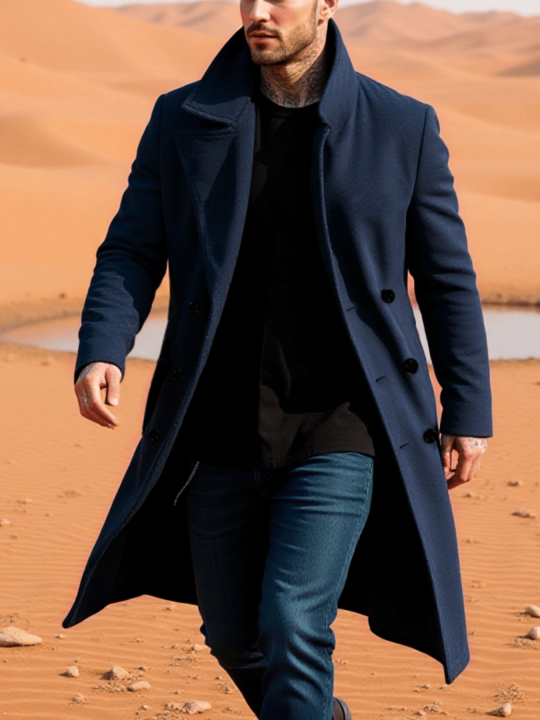 New%20Autumn/Winter%20Thickened%20Double-Breasted%20Woolen%20Blend%20Jacket%20Plush%20Lined%20Windproof%20Business%20Casual%20Urban%20Commute%20Warmth%20-%20Image%202